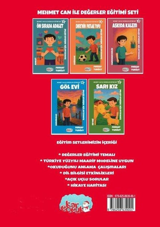 İlkokullar İçin Öyküler İle Değerler Eğitimi Seti - 5 Kitap Takım | Kar Çocuk (İnce Kapak)