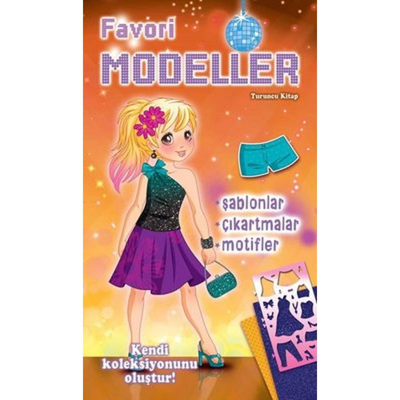 Favori Modeller Turuncu Kitap Şablonlar Çıkartmalar Motifler | Parıltı Yayınları