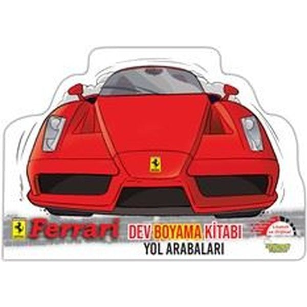 Ferrari Dev Boyama Kitabı Yol Arabaları | Selimer (İnce Kapak)