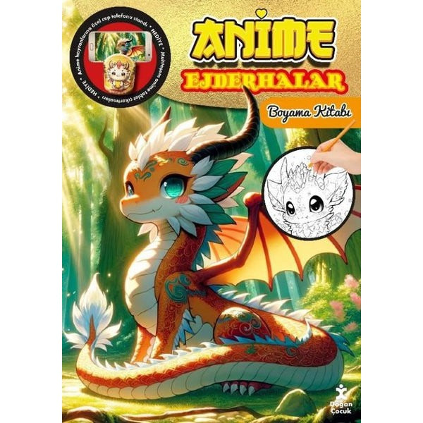 Anime Ejderhalar Boyama Kitabı | Doğan Çocuk