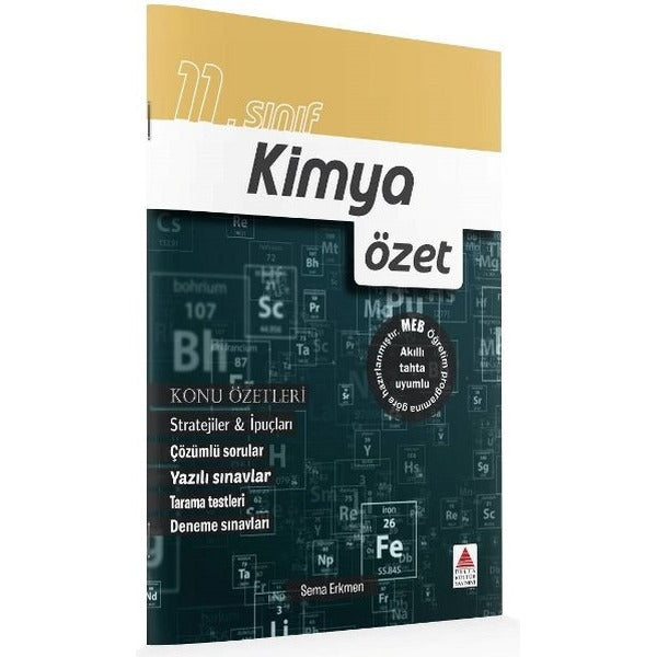 11. Sınıf Kimya Özet | Delta Kültür-Eğitim (İnce Kapak)