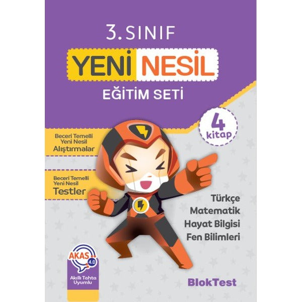 3. Sınıf Yeni Nesil Eğitim Seti | Bloktest Yayınları (İnce Kapak)