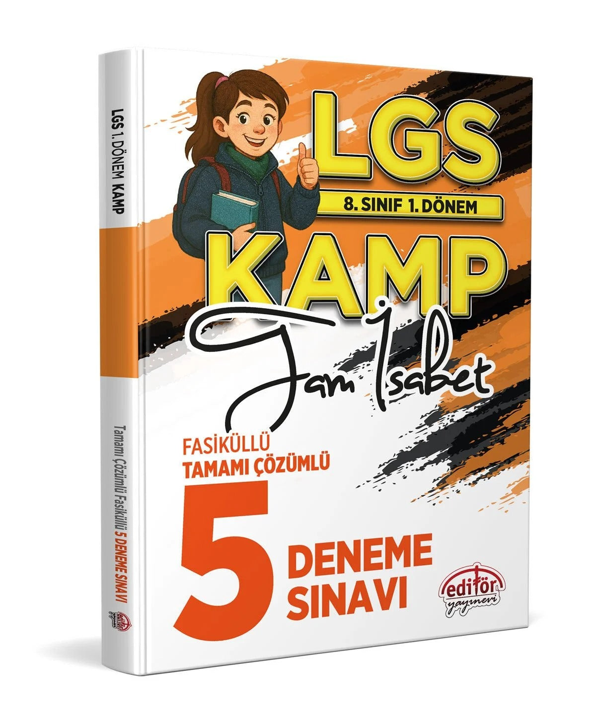 8. Sınıf 1. Dönem LGS Kamp Tam İsabet Fasiküllü Tamamı Çözümlü 5 Deneme Sınavı | Editör Yayınevi (Ciltsiz)