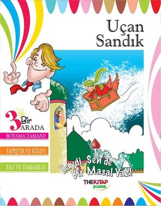 Uçan Sandık - 3'ü Birarada Etkinlik Kitabı | The Çocuk (İnce Kapak)