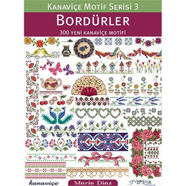 Kanaviçe Motif Serisi 3 Bordürler | Tuva Tekstil (İnce Kapak)
