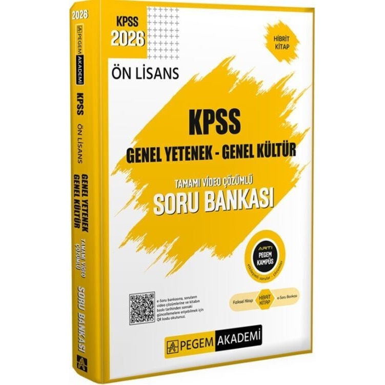2026 KPSS Ön Lisans Soru Bankası Genel Yetenek Genel Kültür Tamamı Video Çözümlü