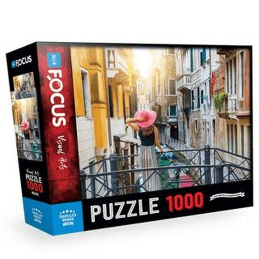 1000 Parça Traveller Woman (Gezgin Kadın) Puzzle Blue Focus Yayınları | Blue Focus Yayınları