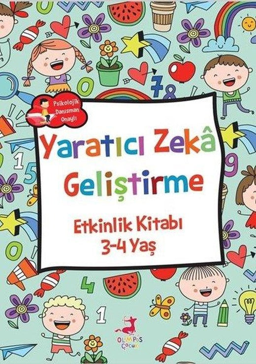 Yaratıcı Zeka Geliştirme Etkinlik Kitabı 3 - 4 Yaş | Olimpos Çocuk (İnce Kapak)