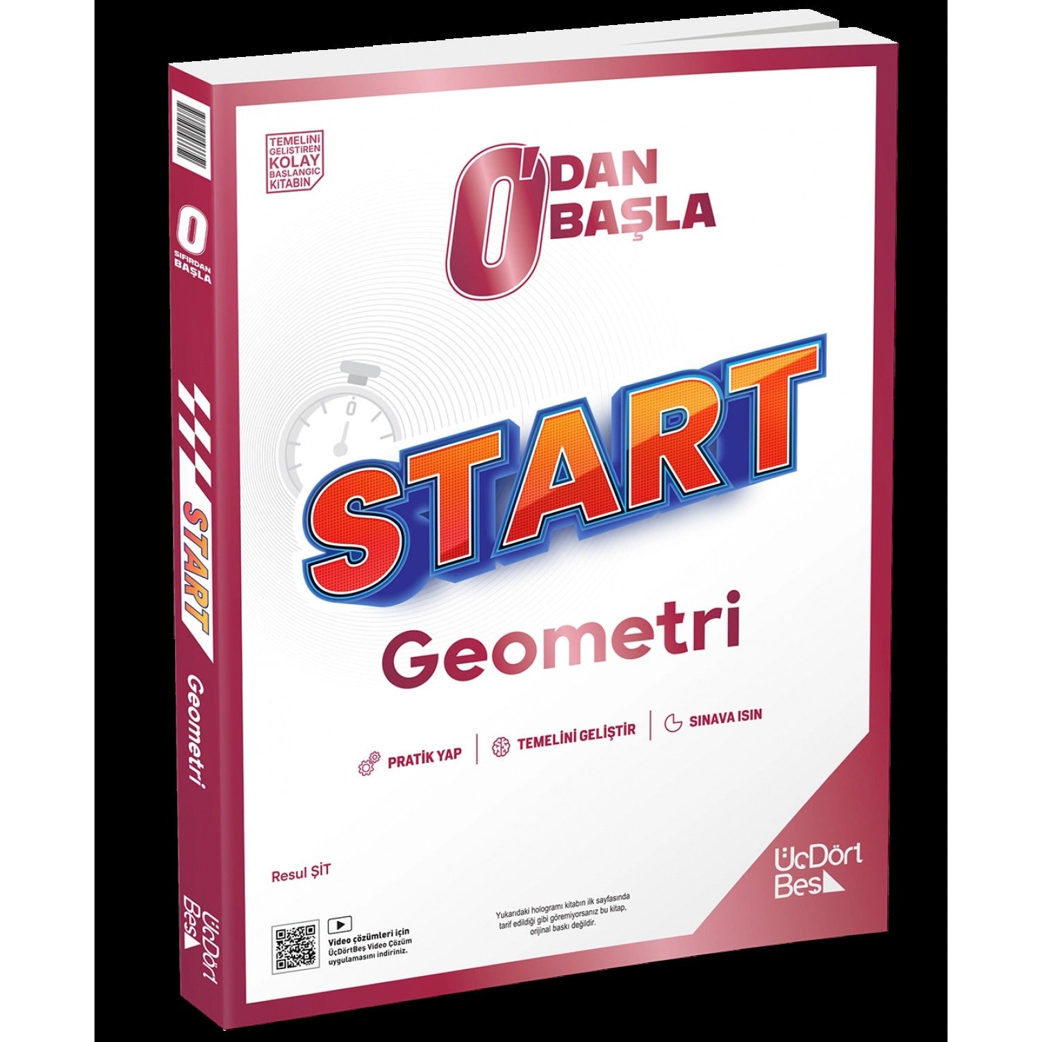 0'dan Başla Start Geometri Soru Bankası | Üç Dört Beş Yayınları (Ciltsiz)