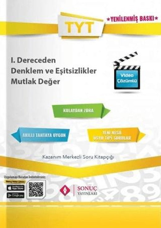 TYT 1. Dereceden Denklem ve Eşitsizlikler Mutlak Değer