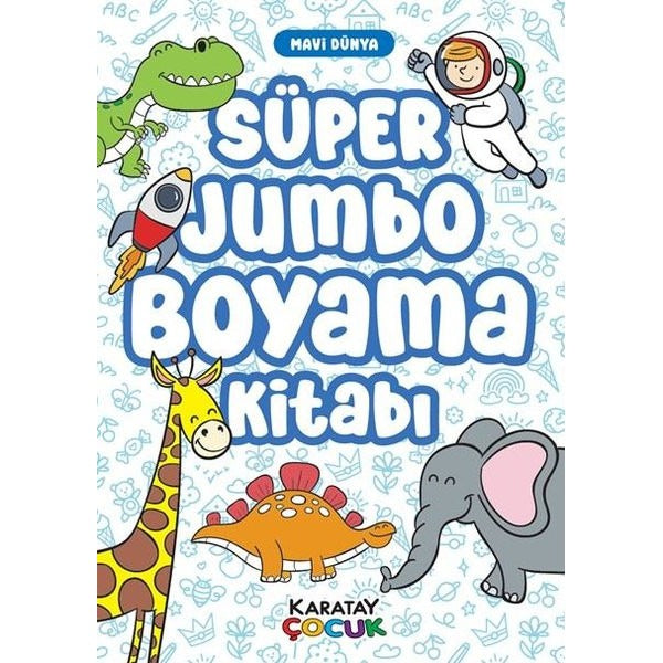 Süper Jumbo Boyama Kitabı - Mavi Dünya