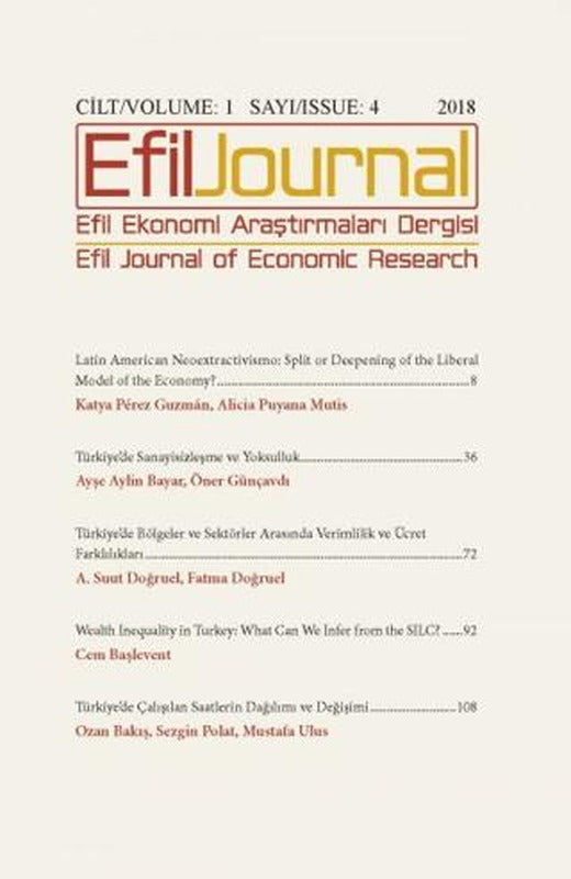 Efil Ekonomi Araştırmaları Dergisi Cilt: 1 Sayı: 4 | Efil Journal Dergisi (Ciltsiz)