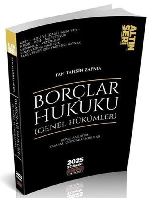 Borçlar Hukuku Genel Hükümler Konu Anlatımı Altın Seri | Savaş Yayınevi (Ciltsiz)