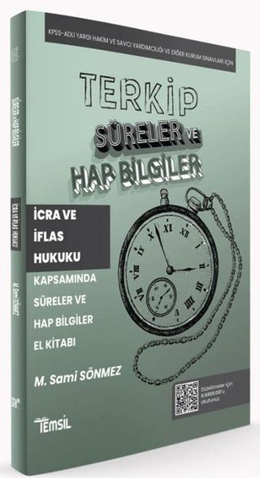 Terkip İcra ve İflas Hukuku Kapsamında Süreler ve Hap Bilgiler El Kitabı | Temsil Kitap (Ciltsiz)
