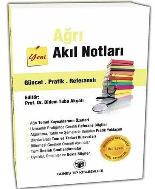 Ağrı Akıl Notları - Güncel Pratik Referanslı | Güneş Tıp Kitabevleri (İnce Kapak)