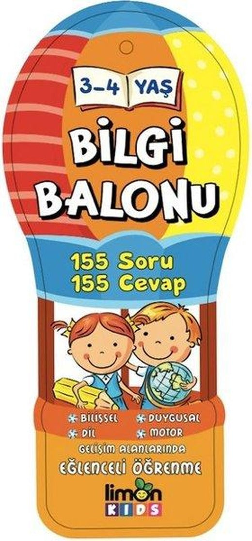 3-4 Yaş Bilgi Balonu | Limonkids (İnce Kapak)