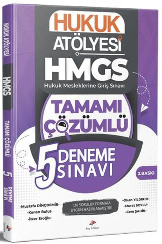 2026 Hukuk Atölyesi HMGS Hukuk Mesleklerine Giriş Sınavı Tamamı Çözümlü 5 Deneme Sınavı