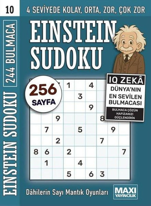 Einstein Sudoku 10 | Maxi Yayıncılık (İnce Kapak)