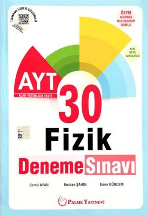 Palme YKS AYT Fizik 30 Deneme Sınavı | Palme Yayınları (Ciltsiz)