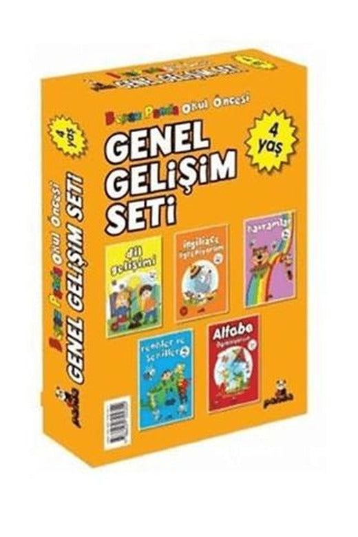 Okul Öncesi 4 Yaş Genel Gelişim Seti (5 Kitap) | Beyaz Panda Yayınları (Ciltsiz)