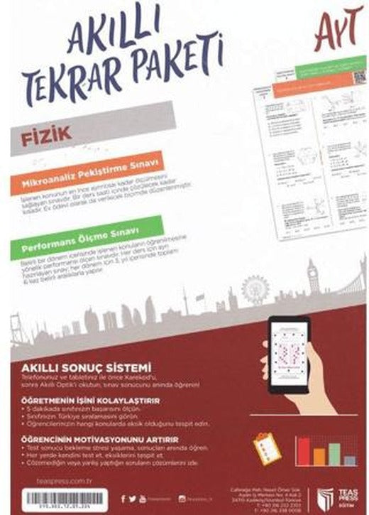 AYT Fizik Akıllı Tekrar Paketleri | Teas Press (Ciltsiz)