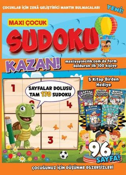 Maxi Çocuk Sudoku 10 | Maxi Yayıncılık (Ciltsiz)
