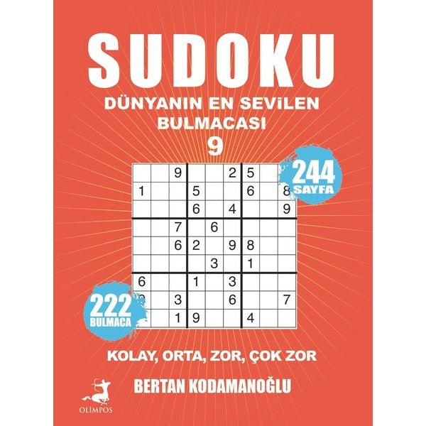 Sudoku 9-Dünyanın En Sevilen Bulmacası | Olimpos Yayınları (İnce Kapak)