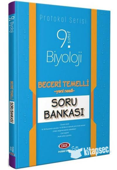 9.Sınıf Biyoloji Protokol Soru Bankası Beceri Temelli - Data Yayınları kitap kapağı