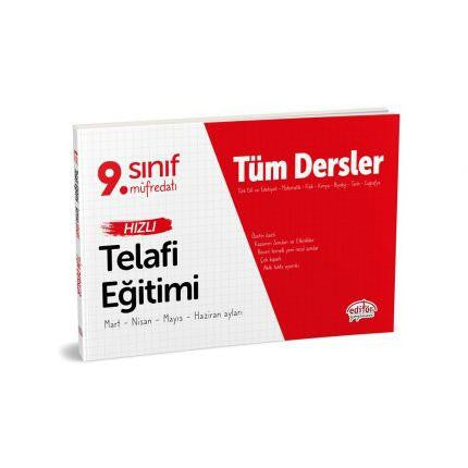 9.Sınıf Tüm Dersler Telafi Eğitimi - Editör Yayınevi - Kolektif kitap kapağı