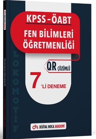 KPSS ÖABT Fen Bilimleri Öğretmenliği Lokomotif Serisi QR Çözümlü 7'li Deneme Akademi