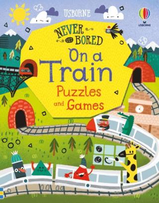 Never Get Bored on a Train Puzzles & Games | Usborne (Ciltsiz)  - Resim 1