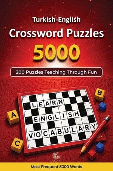 Turkish - English Crossword Puzzles 5000 | Grafiti Yayınları (İnce Kapak)  - Resim 1