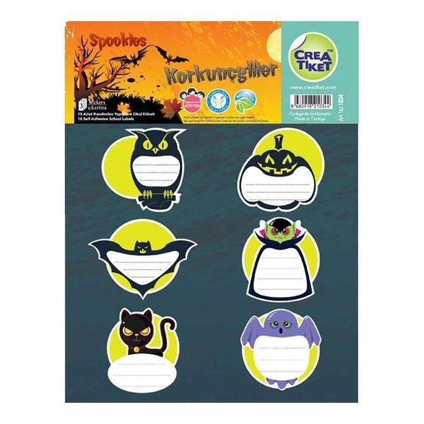 Crea-Tiket Okul Etiketi Korkunçgiller - Resim 1