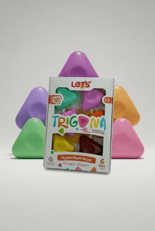 Let’s Trigona Mum Boya 6 Pastel Renk | Lets - Resim 1