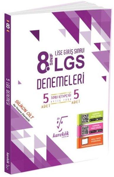 8.Sınıf LGS Denemeleri 5'li | Karekök Eğitim Yayın (İnce Kapak)  - Resim 1