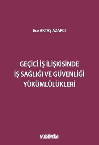 Geçici İş İlişkisinde İş Sağlığı ve Güvenliği Yükümlülükler | On İki Levha Yayınları (Ciltsiz)  - Resim 1