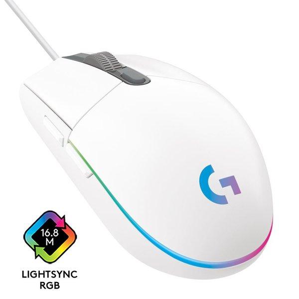 Logitech G G203 Lightsync RGB Oyuncu Mouse - Beyaz
