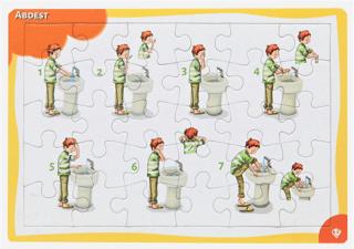 4-6 Yaş Abdest Öğreniyorum 30 Parça Puzzle | Türkiye Diyanet Vakfı Yayınları - Resim 1
