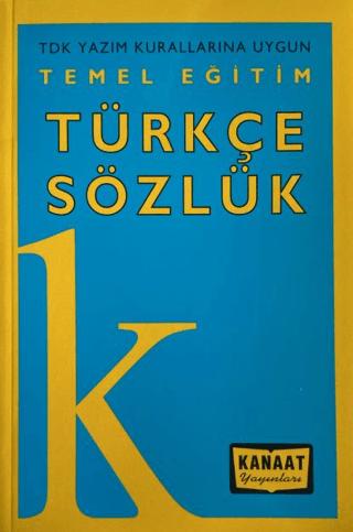 Türkçe Sözlük - Temel Eğitim | Kanaat Yayınları (Ciltsiz)  - Resim 1