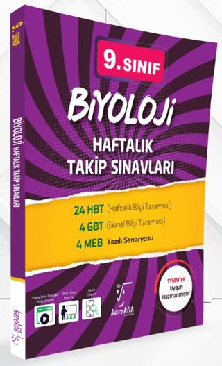 9. Sınıf Biyoloji Haftalık Takip Sınavları | Karekök Yayıncılık (Ciltsiz)  - Resim 1