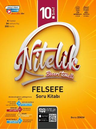 10. Sınıf Felsefe Beceri Temelli Soru Kitabı | Nitelik Yayınları (Ciltsiz)  - Resim 1