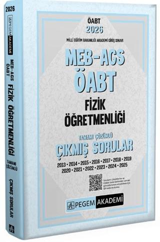 2026 MEB AGS ÖABT Fizik Öğretmenliği Tamamı Çözümlü Çıkmış Sorular