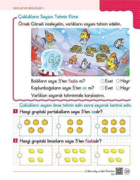 1. Sınıf Problemlerle Matematik | Üçgen Yayıncılık (İnce Kapak)  - Resim 4