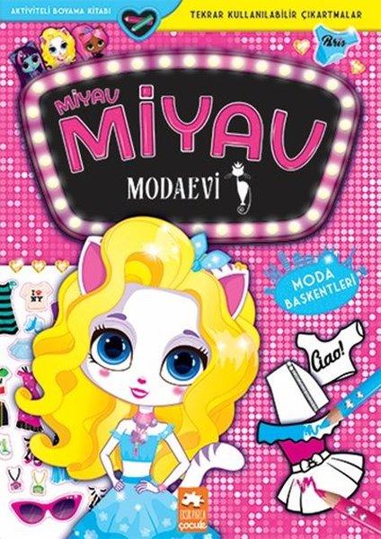 Miyav Miyav Modaevi - Moda Başkentleri - Aktiviteli Boyama Kitabı | Eksik Parça Yayınları (İnce Kapak)  - Resim 1