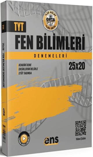 TYT Fen Bilimleri 20 x 25 li Denemeleri | ENS Yayınları (Ciltsiz)  - Resim 1