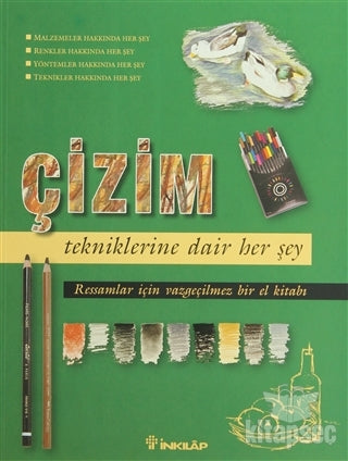 Çizim Tekniklerine Dair Her Şey - Parramon kitap kapağı