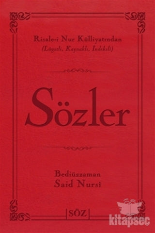 Sözler - Bediüzzaman Said Nursi kitap kapağı