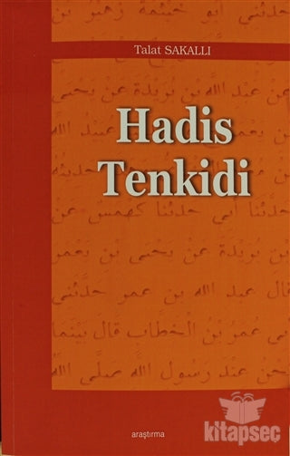 Hadis Tenkidi - Talat Sakallı kitap kapağı