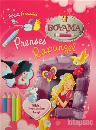 Sihirli Prensesler Boyama - Prenses Rapunzel - Kolektif kitap kapağı