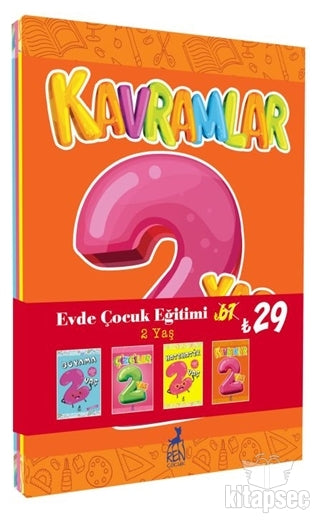 Evde Çocuk Eğitimi Seti 2 Yaş (4 Kitap Takım) - Kolektif kitap kapağı